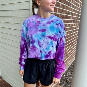 Tie-dye crop Tee
